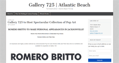 Desktop Screenshot of gallery725.com